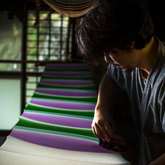 Collaboration avec un teinturier japonais